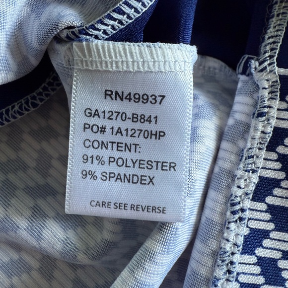 Tail Womens Quarter Zip Golf Athletic Mini Dress Navy White XS - Picture 3 of 7